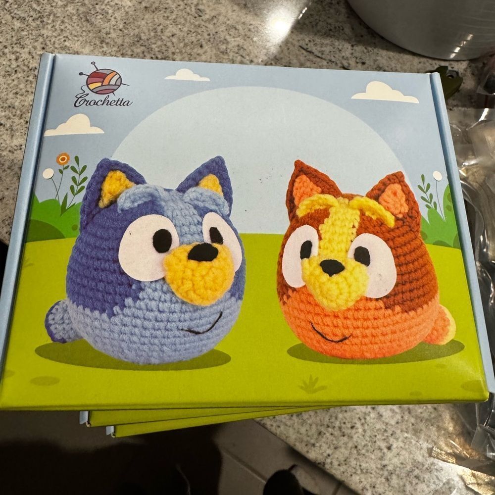 Crochetta- Bluey Character Crochet Animal Set